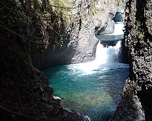 Parque Nacional Radal Siete Tazas waterfall
